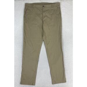 Lululemon Commission Pant Classic Mens 38x33 Beige Stretch Swift Cotton